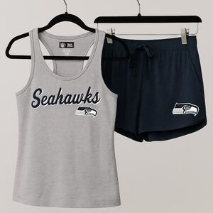 NFL Team Apparel Women’s Seattle Seahawks Tank & Shorts Sleep Set – SP